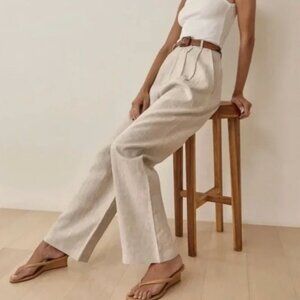 Reformation Vesta Pant Oatmeal - Size 2